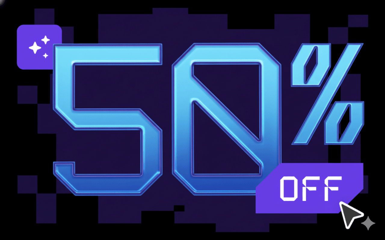 Black Friday 50% OFF